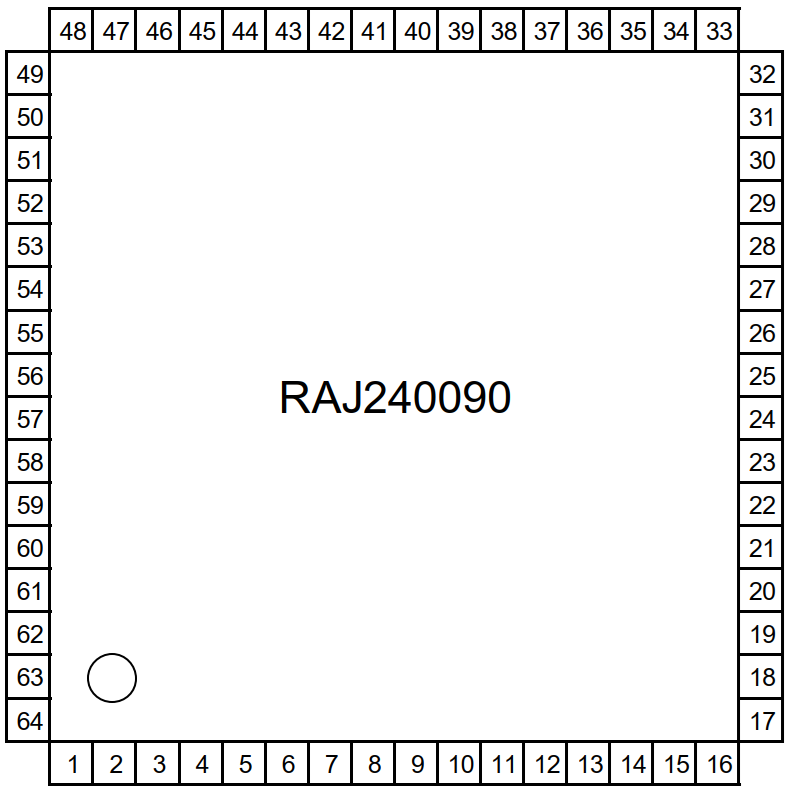 Raj240090 电量计 封装图